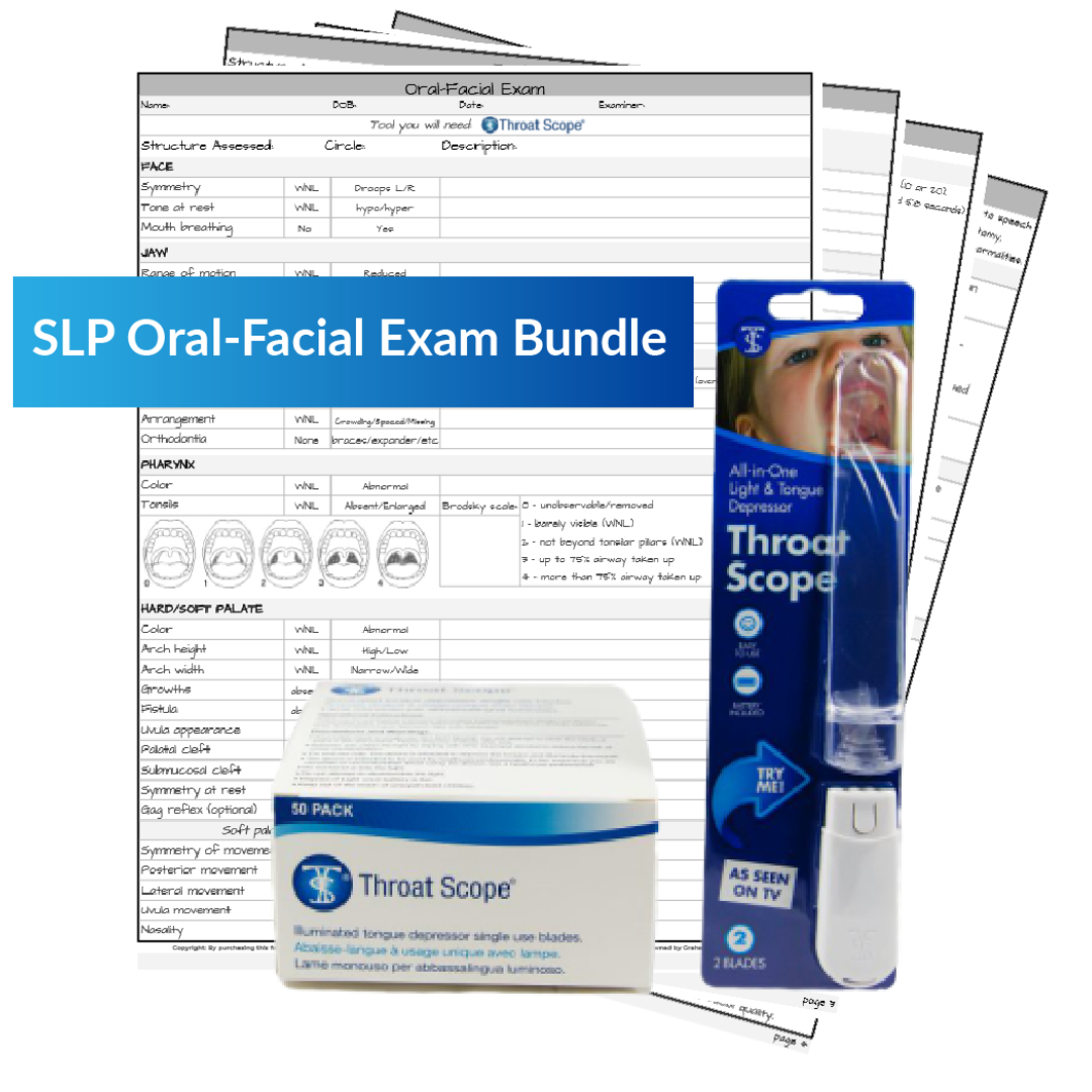 SLP Oral-Facial Exam Bundle